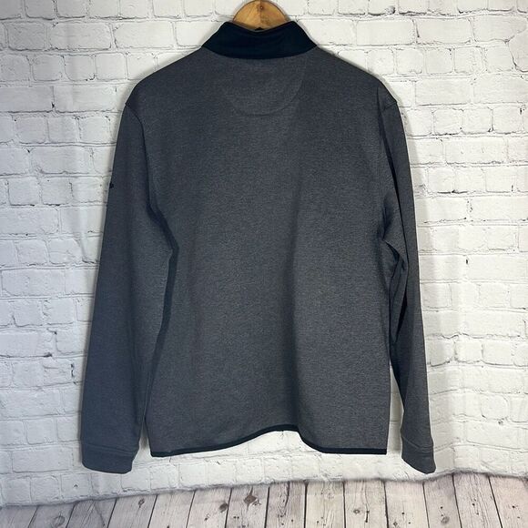 Callaway Jacket Mens Weather Series Black Gray Quilted Full Zip Softshell Medium - Picture 4 of 9